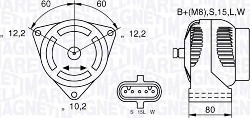 Magneti Marelli 063535255010 - Ģenerators www.autospares.lv