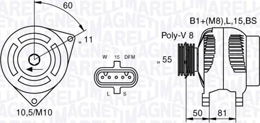 Magneti Marelli 063536550050 - Ģenerators www.autospares.lv