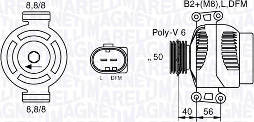 Magneti Marelli 063536250020 - Ģenerators www.autospares.lv