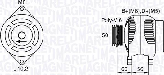 Magneti Marelli 063533479010 - Ģenerators autospares.lv