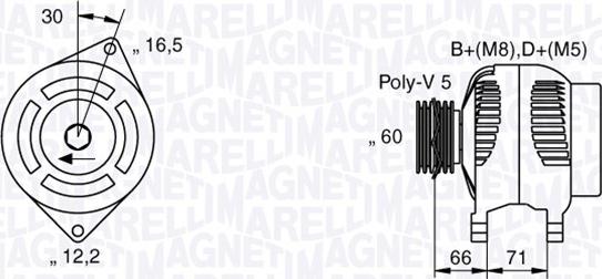 Magneti Marelli 063533250580 - Ģenerators www.autospares.lv