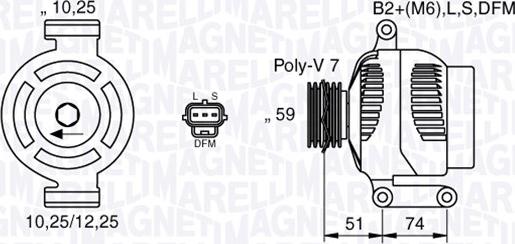 Magneti Marelli 063533251000 - Ģenerators www.autospares.lv