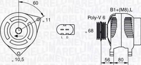 Magneti Marelli 063533200010 - Ģenerators www.autospares.lv