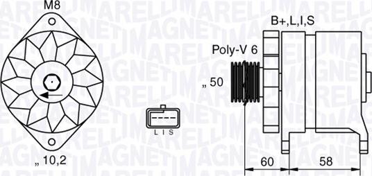 Magneti Marelli 063532637010 - Ģenerators autospares.lv