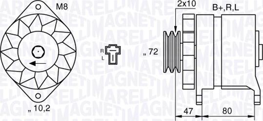 Magneti Marelli 063532621010 - Ģenerators www.autospares.lv