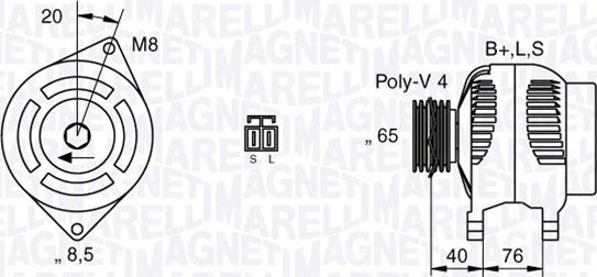 Magneti Marelli 063532623010 - Ģenerators autospares.lv