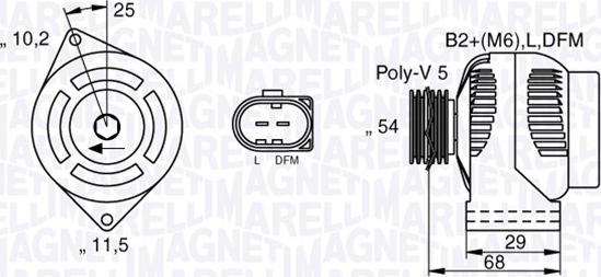 Magneti Marelli 063532250200 - Ģenerators www.autospares.lv