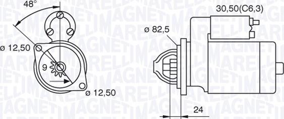 Magneti Marelli 063521090470 - Starteris www.autospares.lv