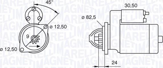 Magneti Marelli 063521090120 - Starteris www.autospares.lv