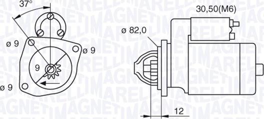 Magneti Marelli 063521092680 - Starteris autospares.lv