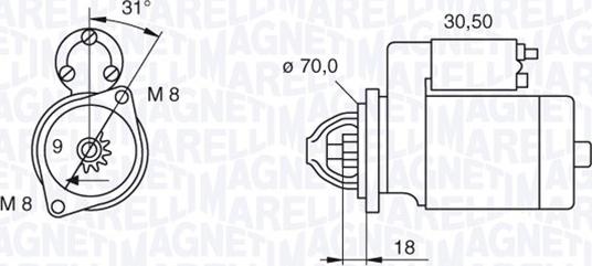 Magneti Marelli 063521060140 - Стартер www.autospares.lv