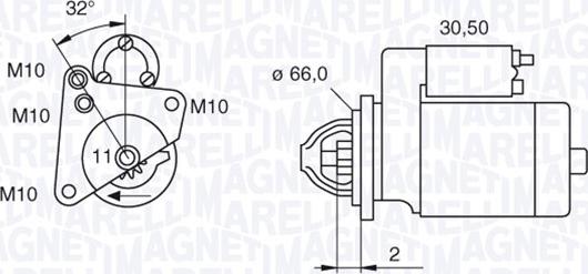 Magneti Marelli 063521081800 - Starteris autospares.lv