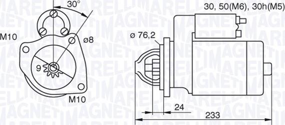 Magneti Marelli 063521074420 - Starteris autospares.lv