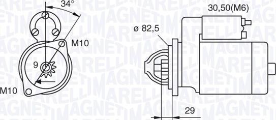 Magneti Marelli 063521074030 - Starter www.autospares.lv