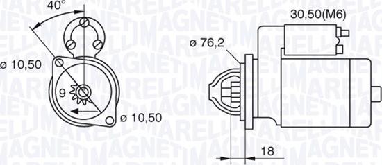 Magneti Marelli 063521074300 - Стартер www.autospares.lv