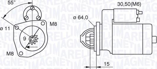 Magneti Marelli 063521070910 - Starteris www.autospares.lv