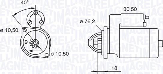 Magneti Marelli 063521070620 - Стартер www.autospares.lv