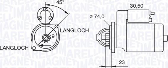 Magneti Marelli 063521070780 - Стартер www.autospares.lv