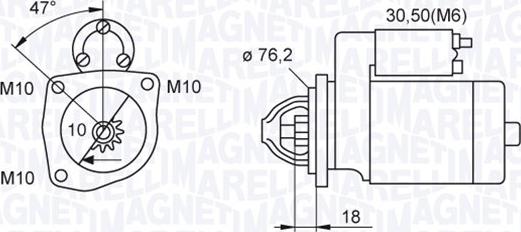 Magneti Marelli 063521101040 - Starteris autospares.lv