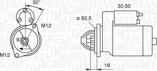 Magneti Marelli 063521101060 - Starteris autospares.lv