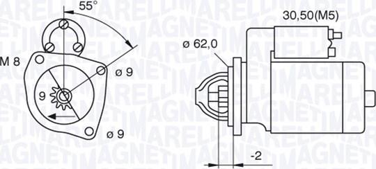 Magneti Marelli 063521120410 - Starteris autospares.lv