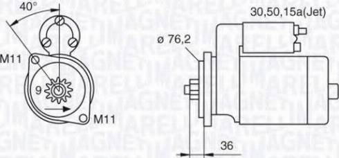 Magneti Marelli 063521120380 - Starteris autospares.lv