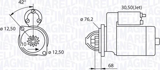 Magneti Marelli 063521250480 - Starteris www.autospares.lv