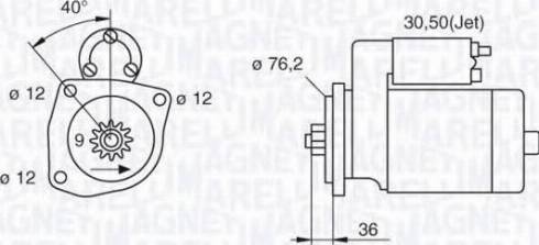 Magneti Marelli 063521250350 - Starteris autospares.lv