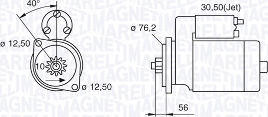 Magneti Marelli 063521204000 - Starteris autospares.lv