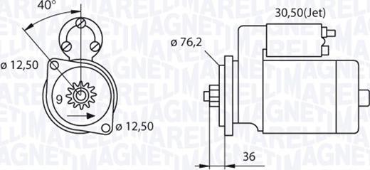 Magneti Marelli 063521210280 - Starteris www.autospares.lv