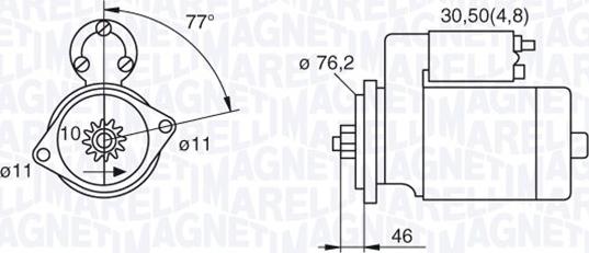 Magneti Marelli 063521230160 - Starteris www.autospares.lv