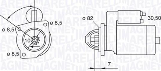 Magneti Marelli 063523626010 - Starteris autospares.lv