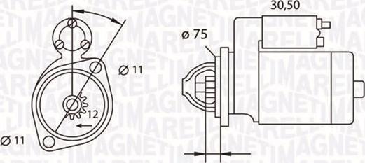 Magneti Marelli 063523627010 - Starter www.autospares.lv