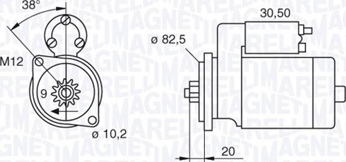 Magneti Marelli 063522601010 - Стартер www.autospares.lv