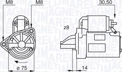 Magneti Marelli 063522611010 - Starteris autospares.lv