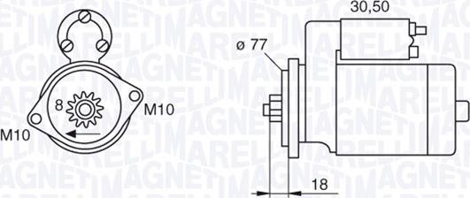 Magneti Marelli 063522620010 - Starteris www.autospares.lv