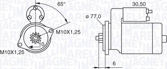 Magneti Marelli 063522623010 - Стартер www.autospares.lv