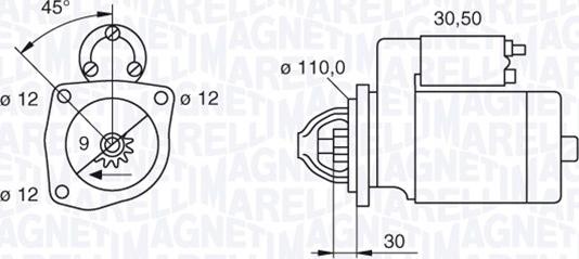 Magneti Marelli 063522300070 - Starteris autospares.lv