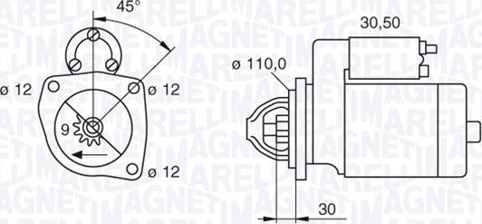 Magneti Marelli 063522310110 - Starteris www.autospares.lv