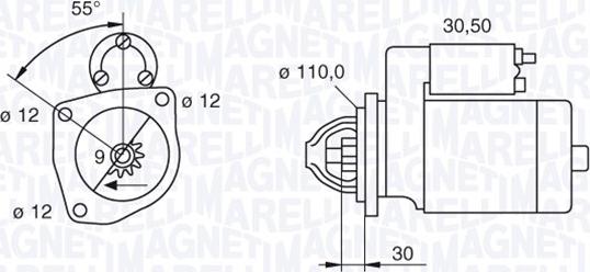 Magneti Marelli 063522235040 - Starteris autospares.lv