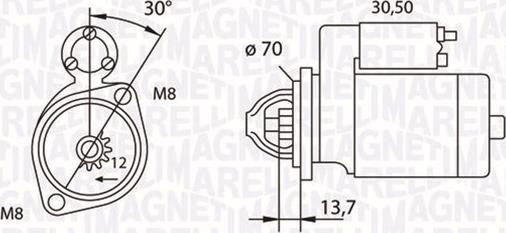 Magneti Marelli 063191007010 - Стартер www.autospares.lv