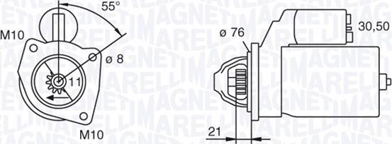 Magneti Marelli 063193001010 - Starteris autospares.lv