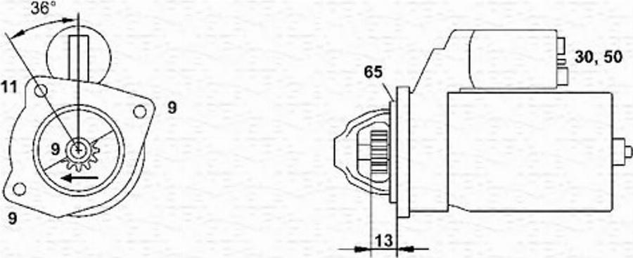 Magneti Marelli 063111007010 - Starteris www.autospares.lv