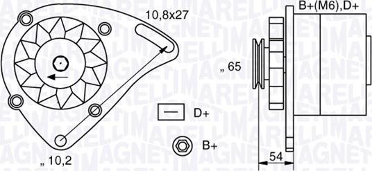 Magneti Marelli 063341454010 - Ģenerators autospares.lv