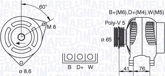Magneti Marelli 063341695010 - Ģenerators www.autospares.lv