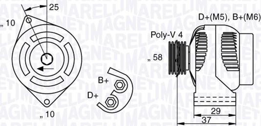 Magneti Marelli 063341658010 - Генератор www.autospares.lv