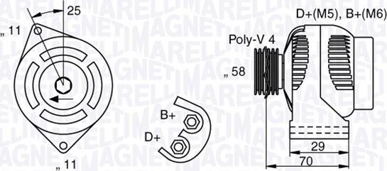 Magneti Marelli 063341702010 - Генератор www.autospares.lv