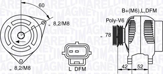 Magneti Marelli 063341711010 - Ģenerators autospares.lv