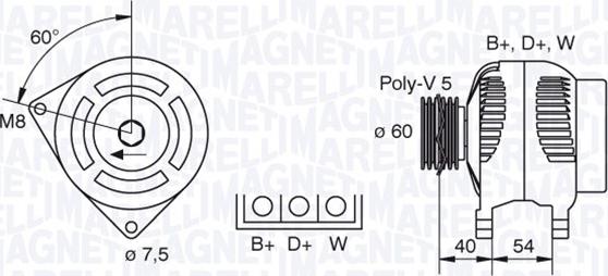 Magneti Marelli 063341730010 - Ģenerators autospares.lv