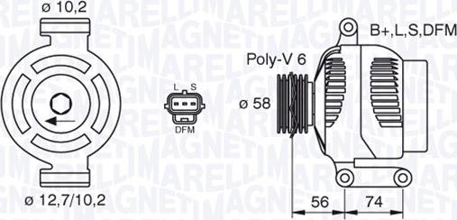 Magneti Marelli 063380006010 - Генератор www.autospares.lv